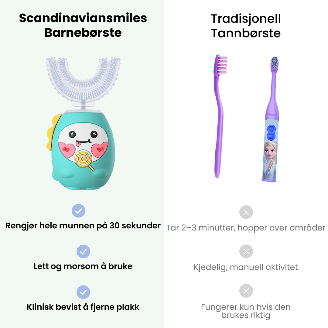 Barnebørste - Gummy Green