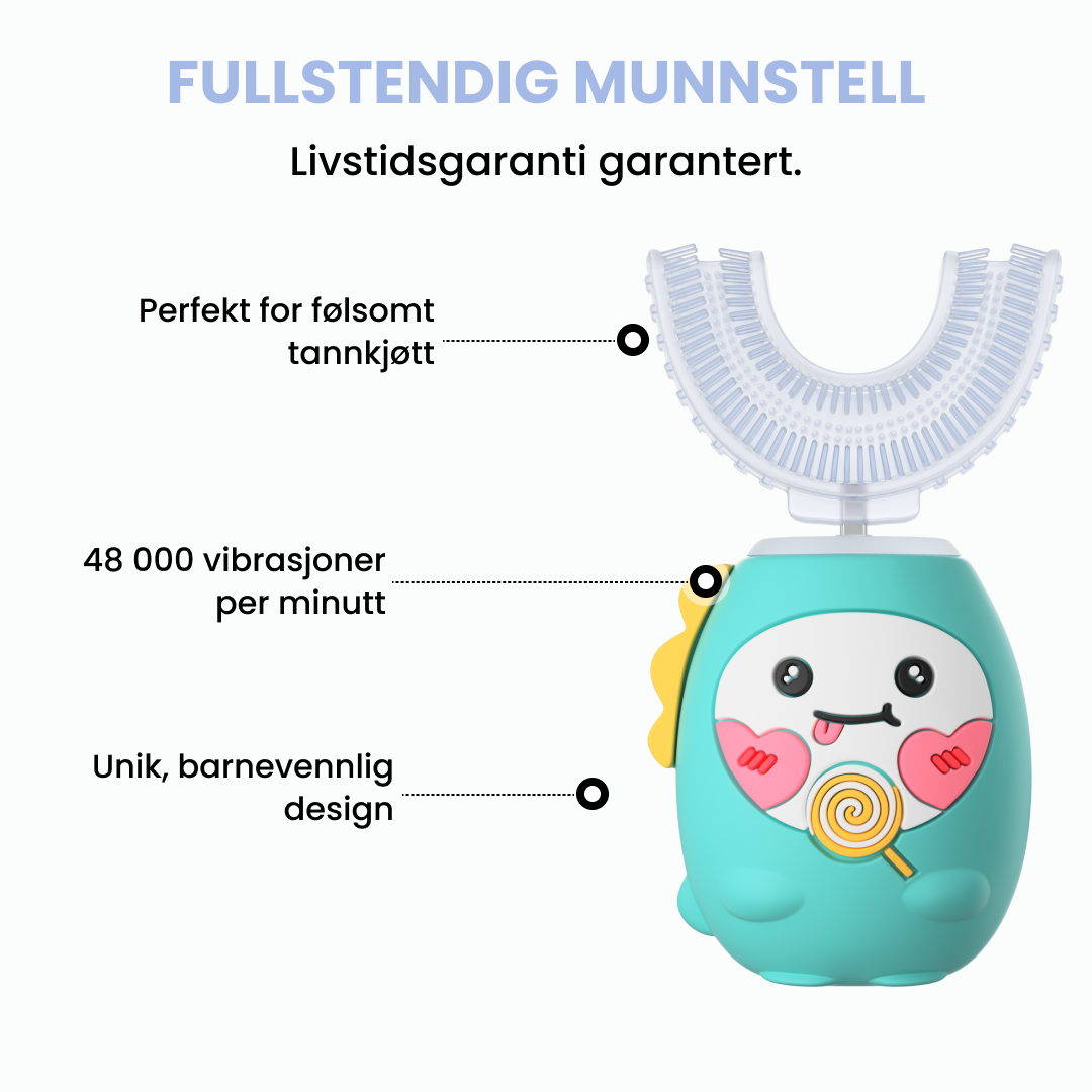 Barnebørste - Gummy Green