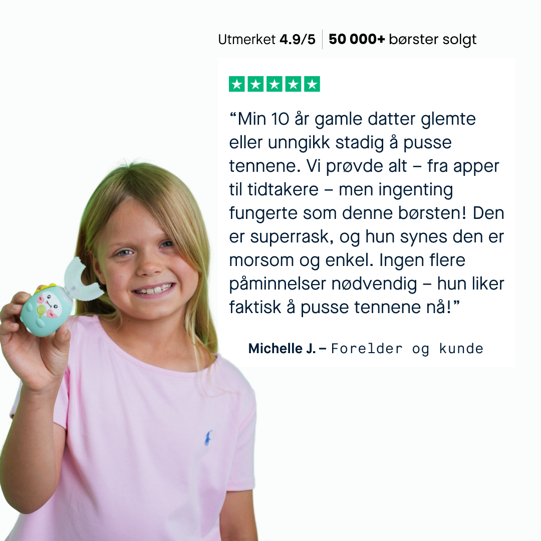 Barnebørste - Gummy Green