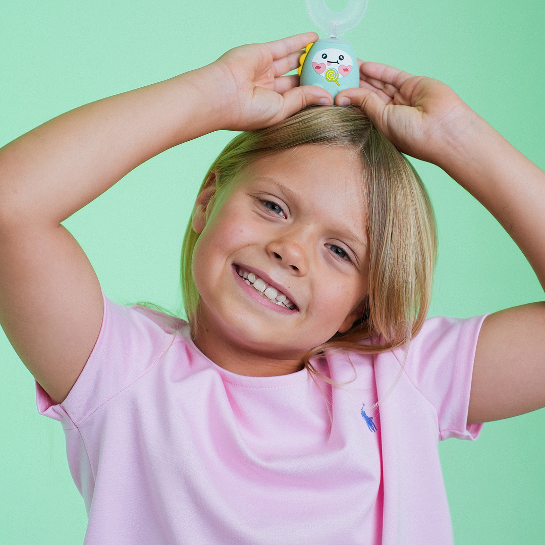 Barnebørste - Gummy Green